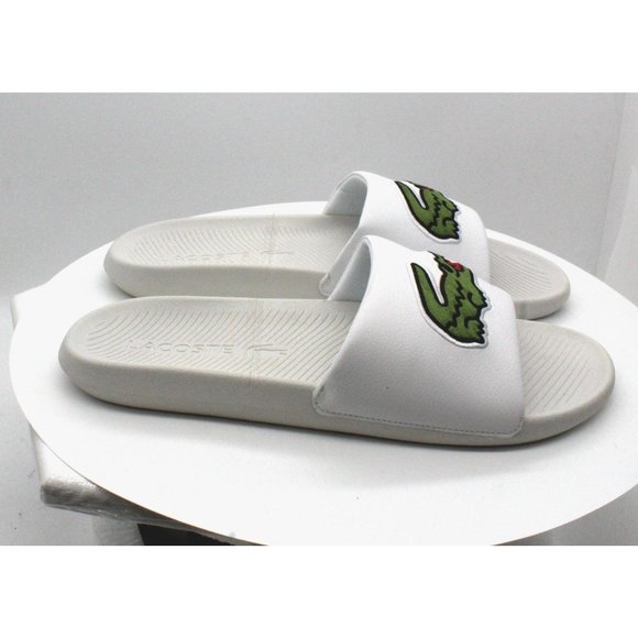 Lacoste Mens Croco Slide, Adult, Whit - Picture 4 of 8